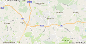 potters-bar-google-map-image